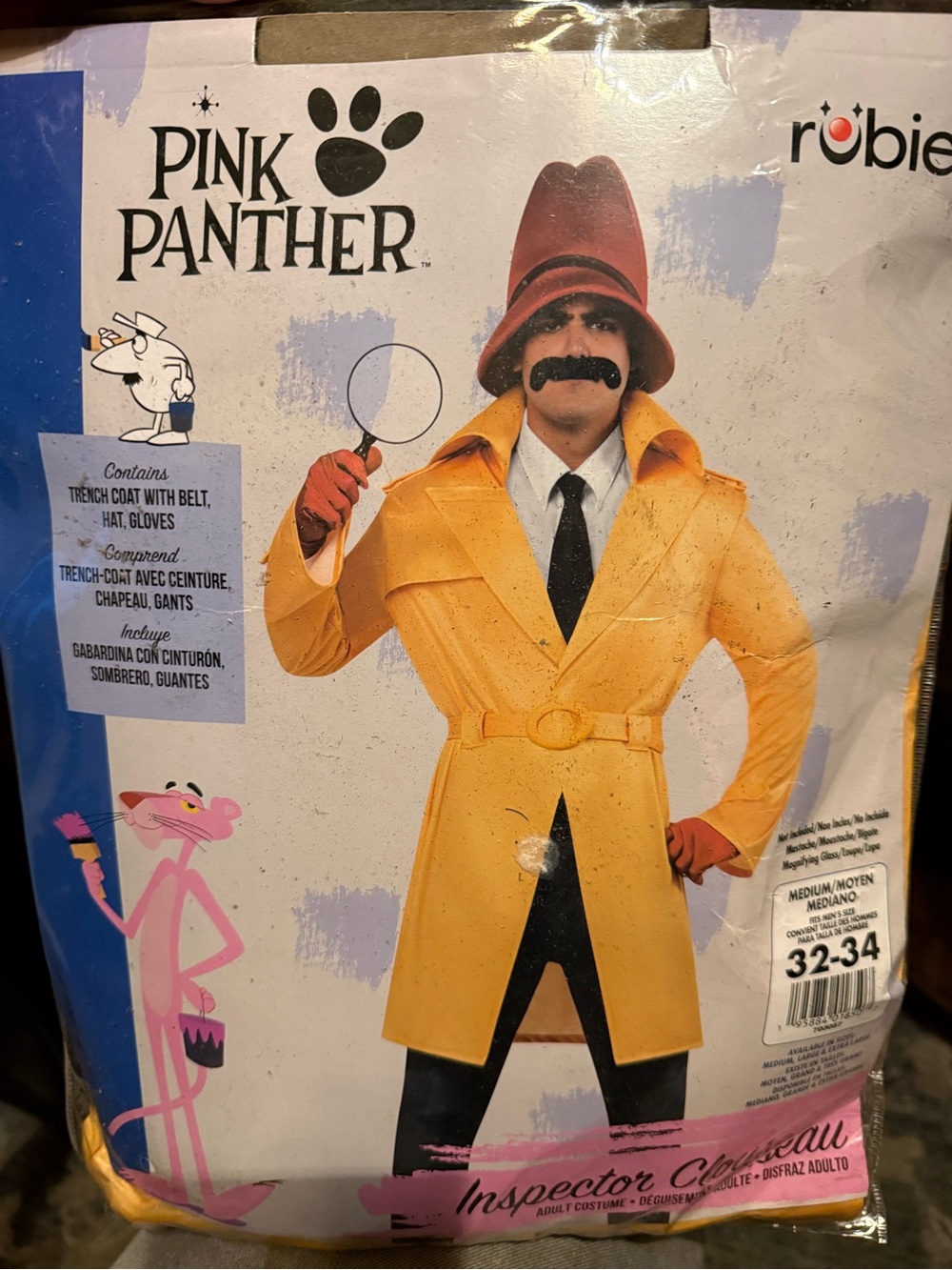 Rubies Adult Pink Panther Inspector Clouseau Costume